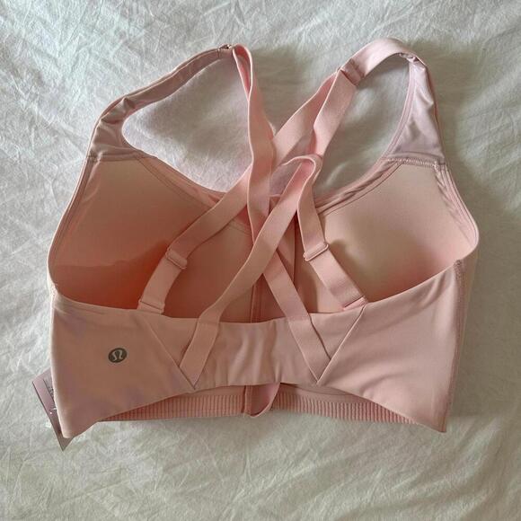 Lululemon Energy Zip-Front Bra High-Support 34DDD Deadstock Strawberry Milkshake - Picture 4 of 6